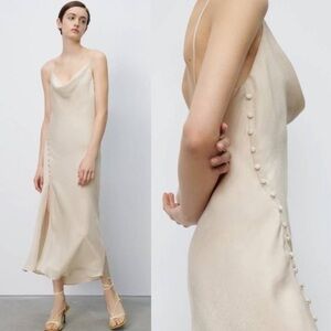 Zara Satin Slip Dress